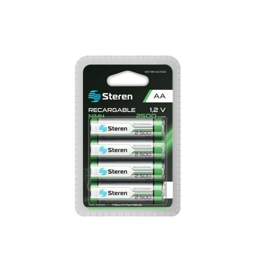 Bateria recargable aa nimh 2500mah - bat-nm-aa/2500 - steren Pieza