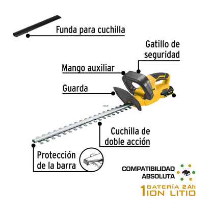 cortasetos inalambrico 20 volts Espada 15cm 28273 truper Pieza