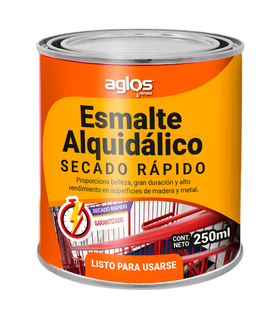 Esmalte 1/4 lt secado rapido Oro aglos Pieza