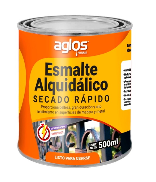 Esmalte 1/2 lt secado rapido Oro aglos Pieza