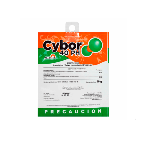 Insecticida cybor 40 ph 10 gr polvo 1 generico Pieza