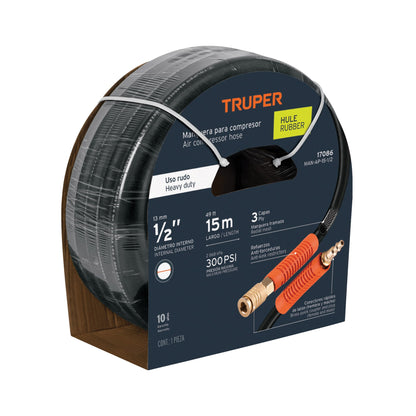 Manguera de hule para compresor 15m x 1/2 17086 Truper