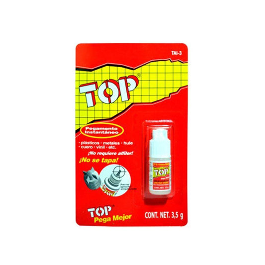 Pegamento goterito top instantaneo 3.5 gr - tai-t3 - top Pieza