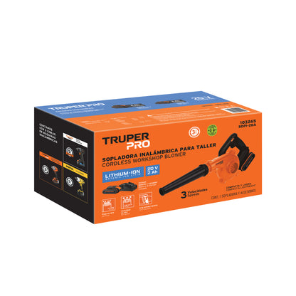 Sopladora para taller 20V 1 batería 2Ah 103265 Truper