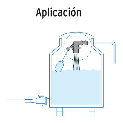 Valvula de pom 3/4 para flotador 48545 foset Pieza