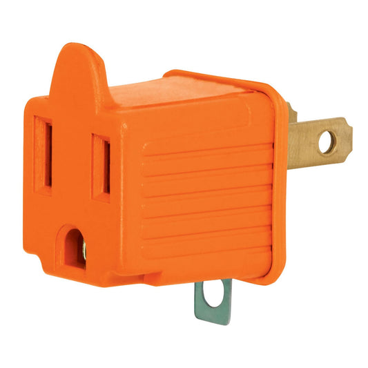 Adaptador 3 a 2 naranja blister 2 piezas 46253volteck Pieza