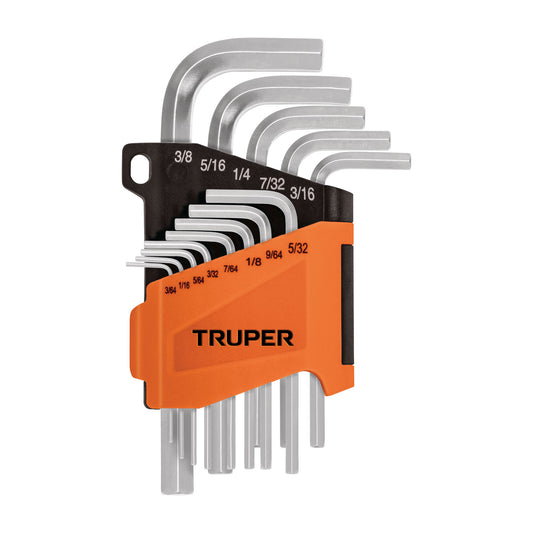 Juego de 13 llaves Allen standard con organizador 15545 Truper