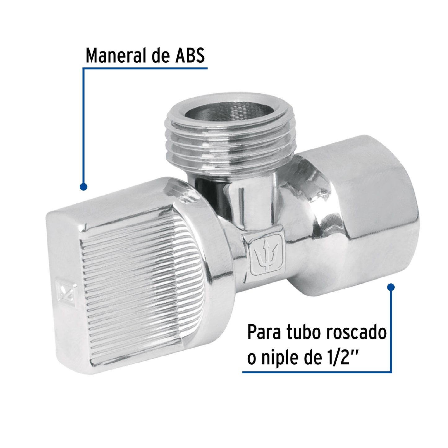 Llave angular 1/2 x 1/2 1/4 de vuelta 49110 foset Pieza