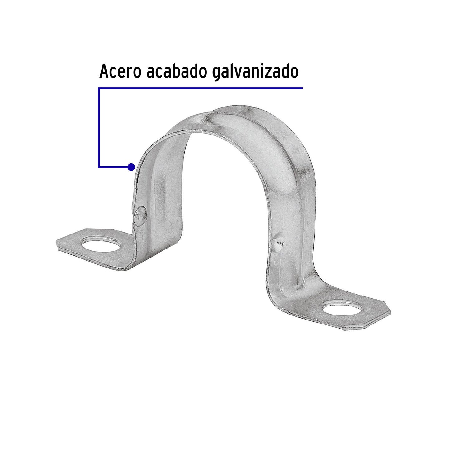 Abrazadera de tubo tipo omega 1  Volteck 46925 Volteck Pieza