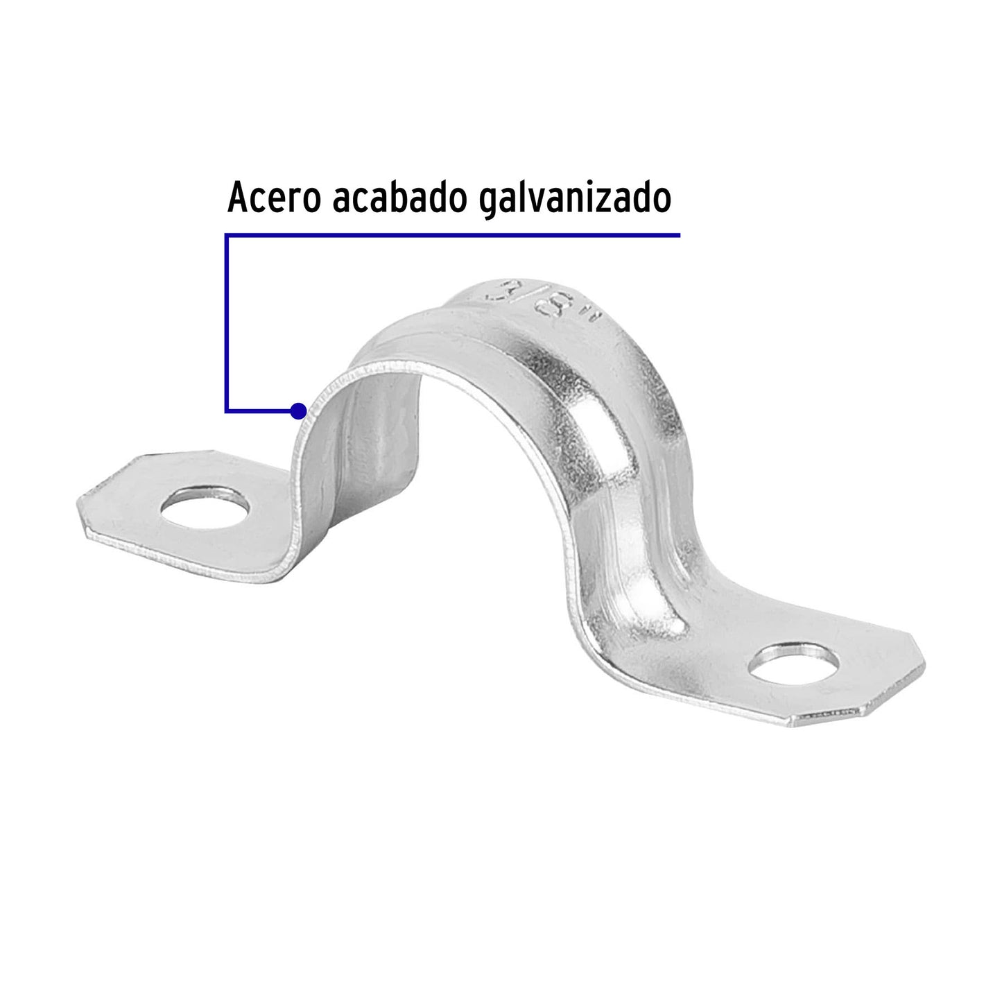 Abrazadera para tubo tipo omega 3/8  46926 Volteck Pieza