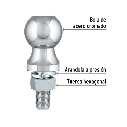 Bola de arrastre capacidad 2000 lb 44441 fiero Pieza