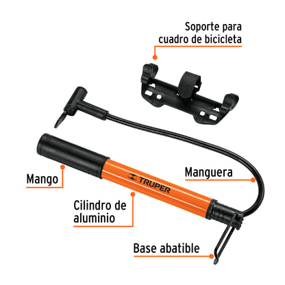 Bomba manual mini para inflar 13790 truper Pieza