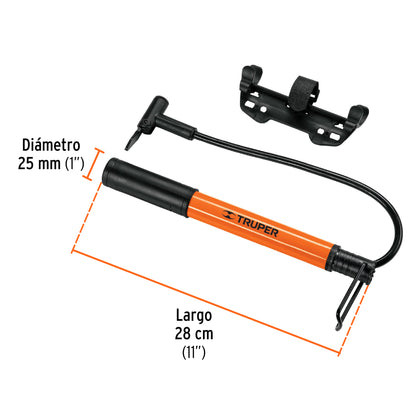 Bomba manual mini para inflar 13790 truper Pieza