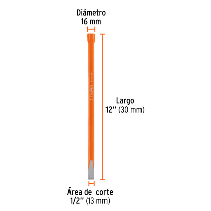 Cincel de corte frío 1/2 X 12p 12124 Truper Pieza