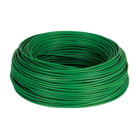 Cable THHW LS 14 AWG color verde rollo 100 m 46065 Volteck Metro