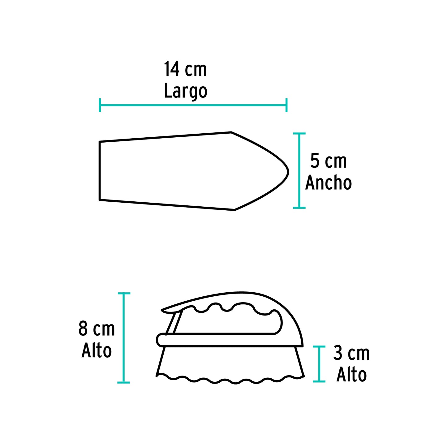 Cepillo tipo plancha 57008 klintek Pieza