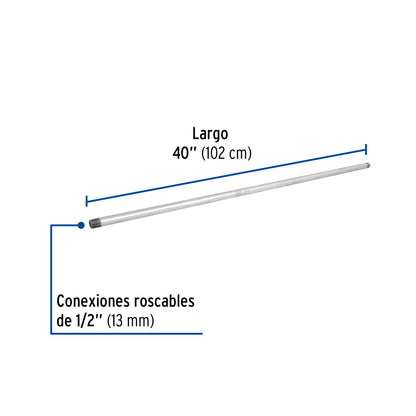 Niple galvanizado 1/2 x 40 47525 Foset Pieza