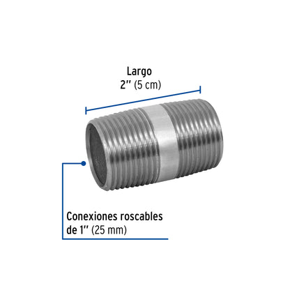 Niple galvanizado 1 x 2 47531 Foset Pieza