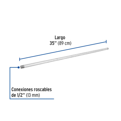 Niple galvanizado 1/2 x 35 48823 Foset Pieza