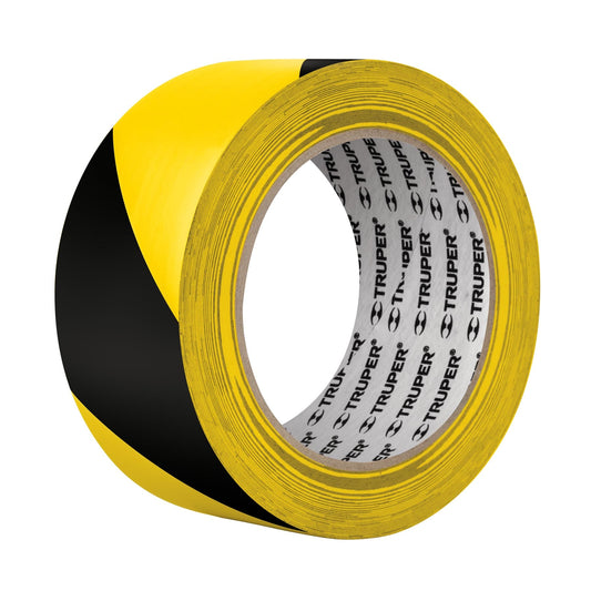 Cinta delimitadora 2p negro amarillo rollo 33 mts 12597 truper Pieza