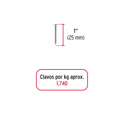 Clavo con cabeza 1p 1 kg 44813 fiero Kilogramo