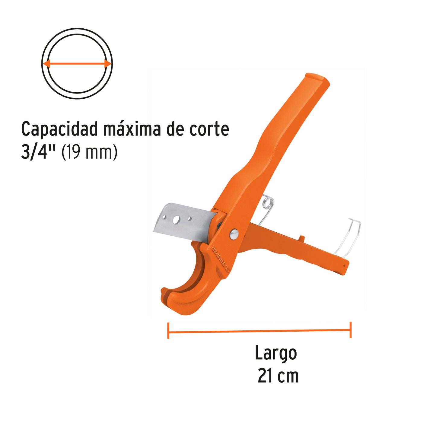 Tijera cortatubo polipropileno de 3/4 12857 truper Pieza