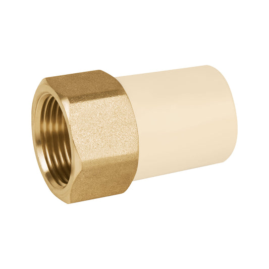 Cople cpvc hembra inserccion bronce 3/4 45108 Foset Pieza