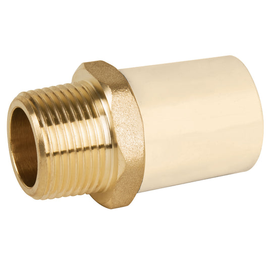 Cople cpvc macho inserccion bronce 3/4 45105 Foset Pieza