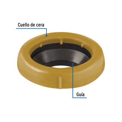 Cuello cera con guia para wc 170 gr 49358 foset Pieza