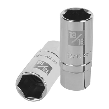 Dado de 6 puntas largas de 13/16p para bujías cuadro 1/2p 13366 Truper Pieza