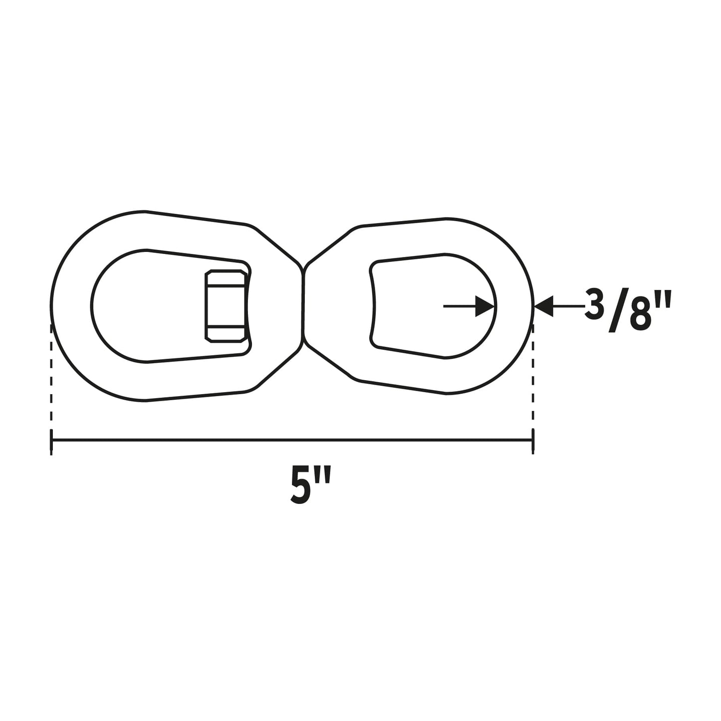 Destorcedor forjado de 3/8p fiero Pieza