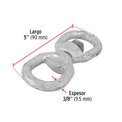 Destorcedor forjado de 3/8p fiero Pieza