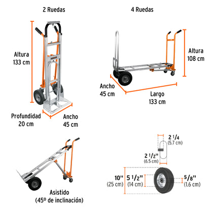 Diablo convertible de aluminio 3 en 1 16188 Pieza