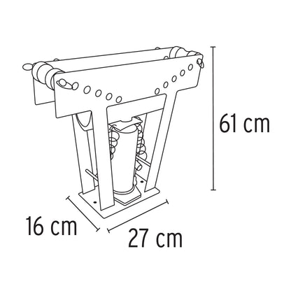 Doblador de tubo hidraulico 12 toneladas 12883 truper Pieza
