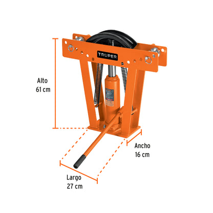 Doblador de tubo hidraulico 12 toneladas 12883 truper Pieza