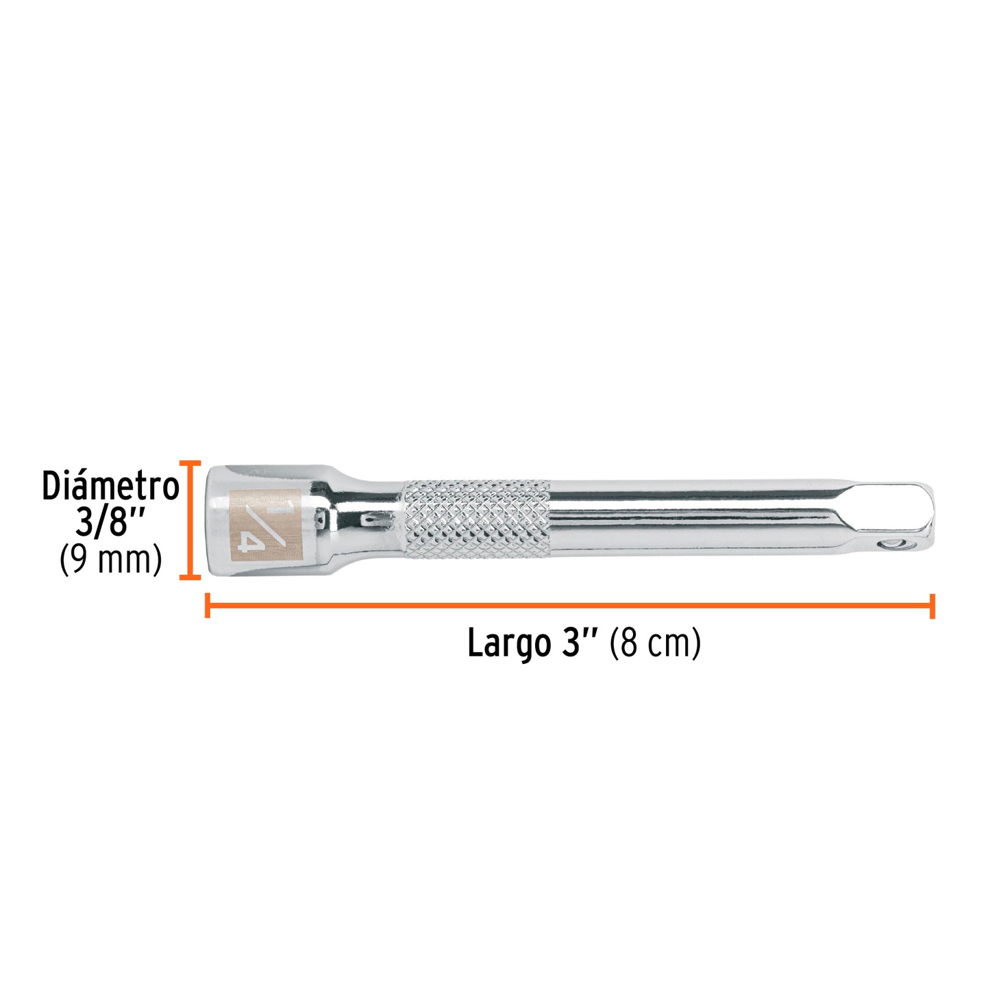 Extension para dado cuadro 1/4 x 3 pulg 13218 truper Pieza