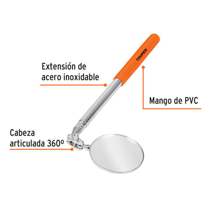 Espejo telescapico de inspeccion 14544 truper Pieza