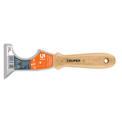 Espatula 2 1/2 mango de madera 5 usos 14458 truper Pieza