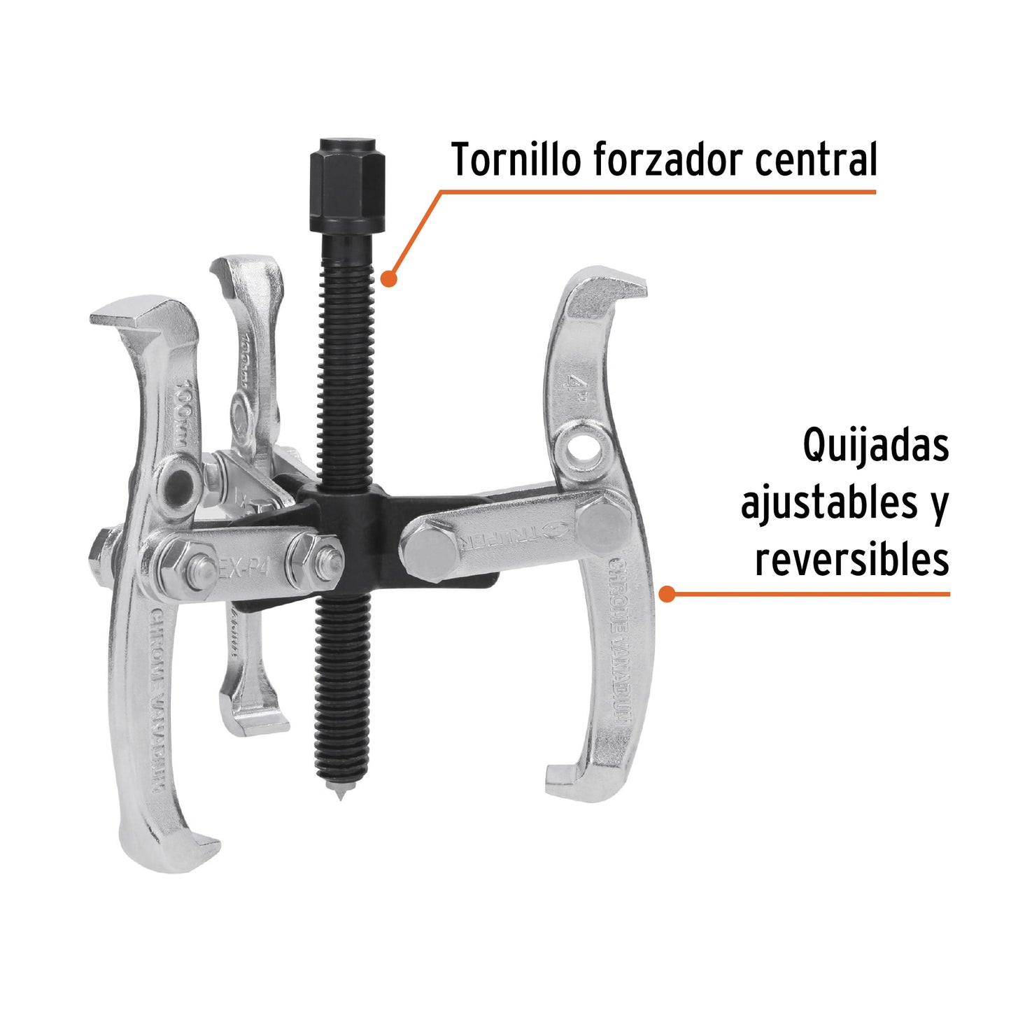 Extractor de poleas 3 quijadas 4p 453868 truper Pieza
