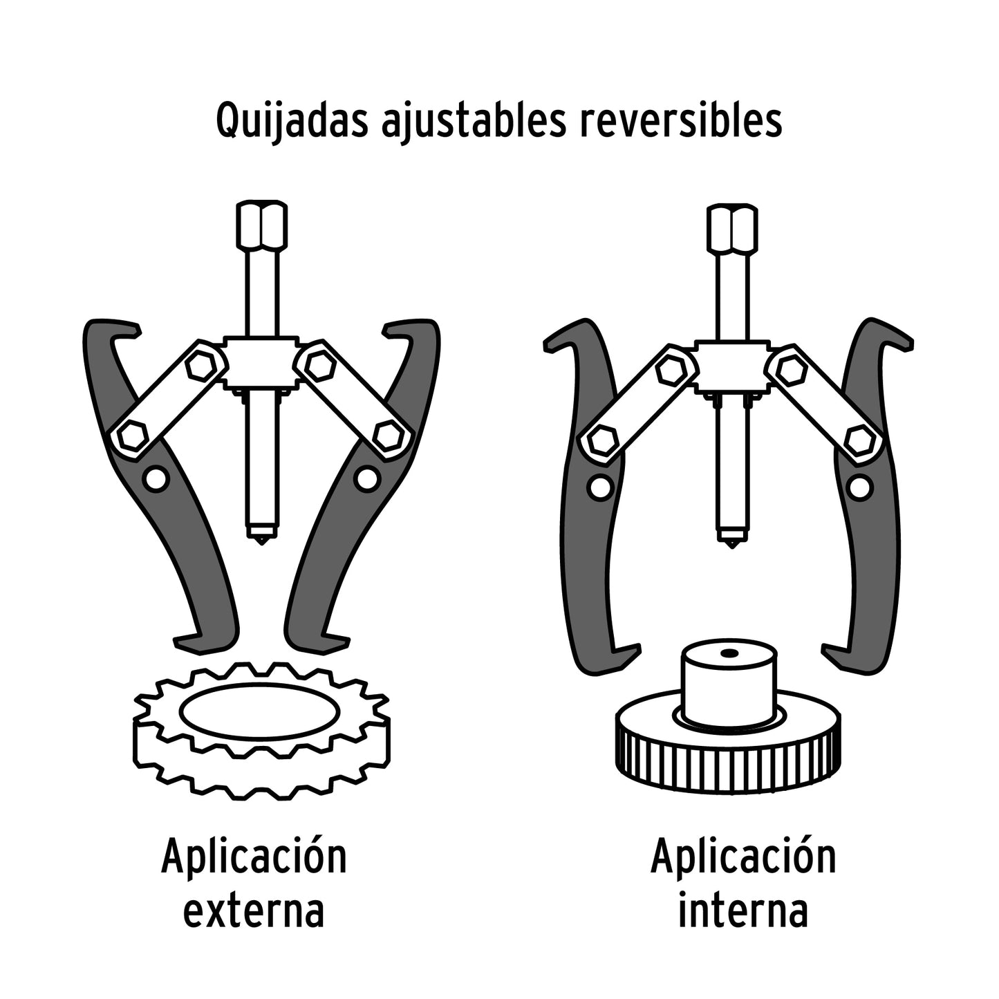 Extractor de poleas 3 quijadas 4p 453868 truper Pieza