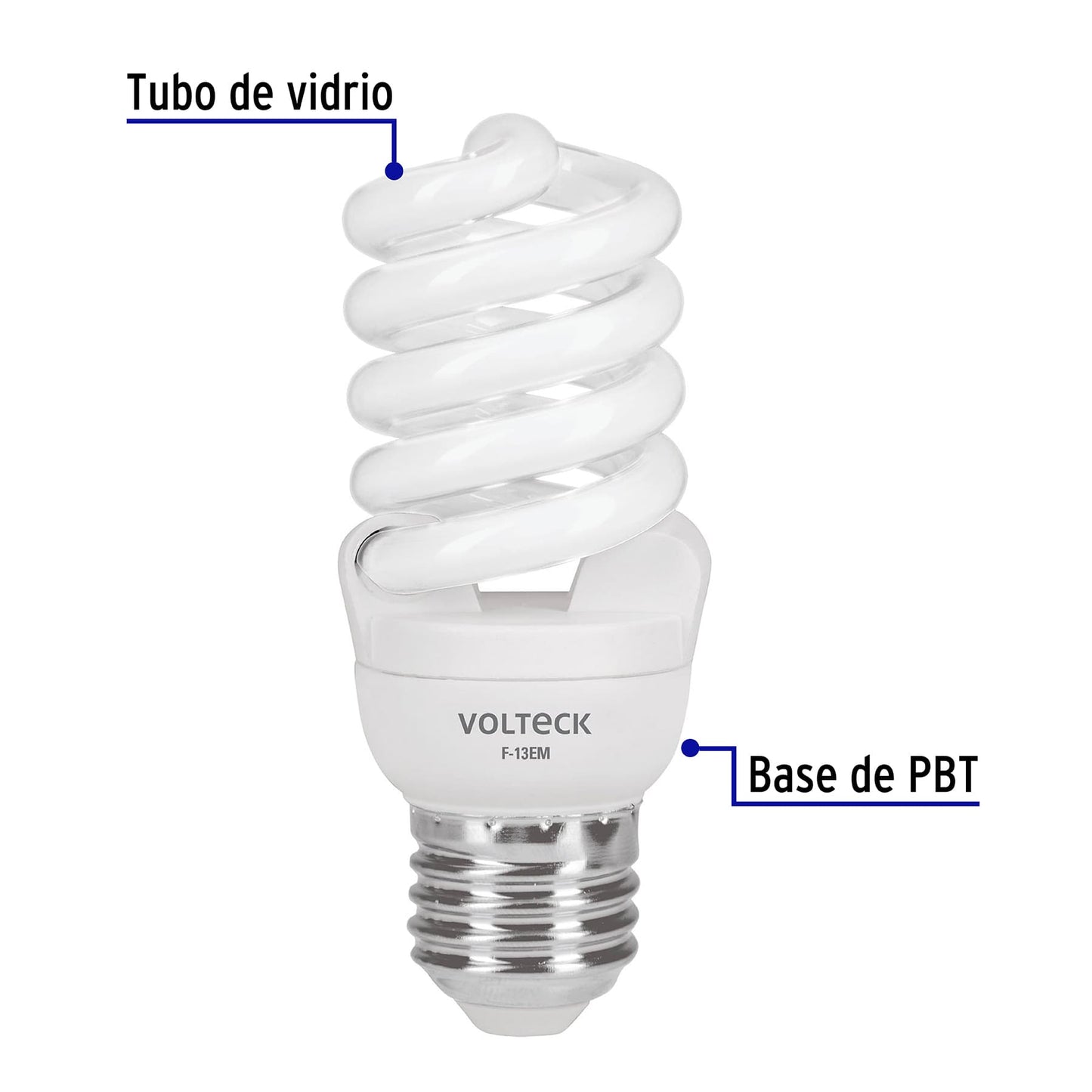 Lampara 13 w espiral mini luz dia t2 en blister 48504 Pieza