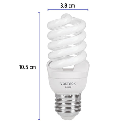 Lampara 13 w espiral mini luz dia t2 en blister 48504 Pieza