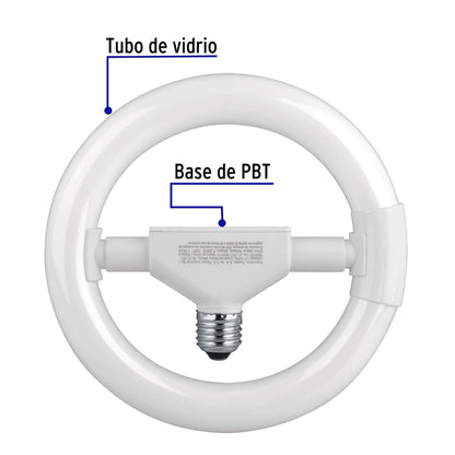 Foco 22 w circular t9 en caja 48236 volteck Pieza