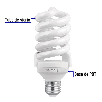 Foco 24 w espiral t4 4 piezas en caja volteck 46826 Pieza