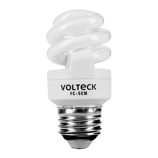 Foco luz calida 5 w espiral mini t2 48201volteck Pieza