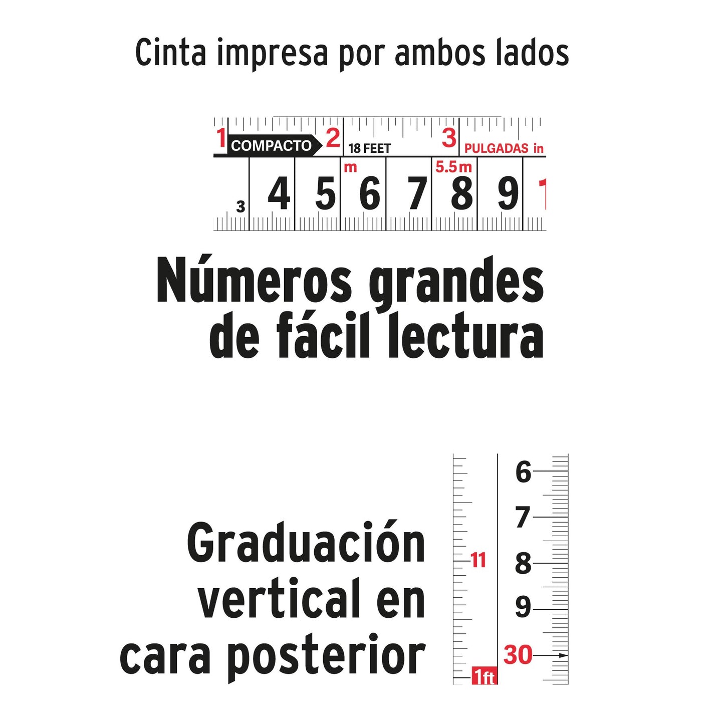 Flexometro compacto con grip 8 mts cinta 1p 12774 truper