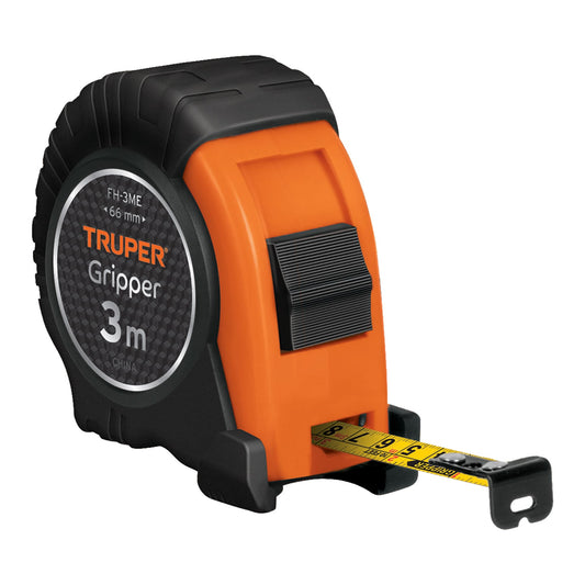Flexometro contra impacto 3 m 1/2p graduacion metrica truper15387 Pieza