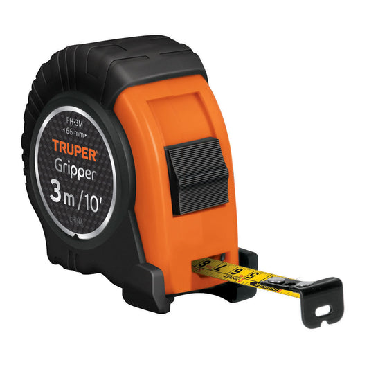 Flexómetro Gripper contra impacto 3 m cinta 13 mm 14577 Truper Pieza