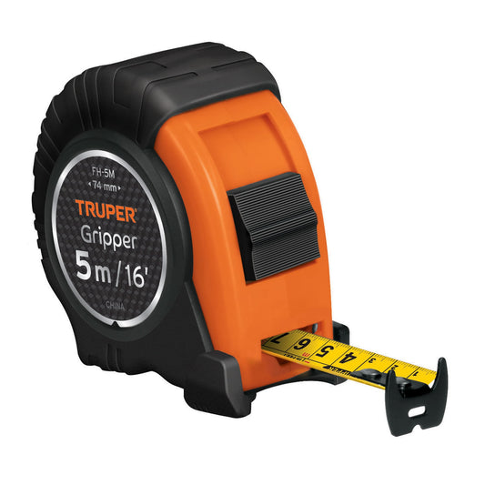 Flexómetro Gripper contra impacto 5 m cinta 19 mm 14578 Truper Pieza