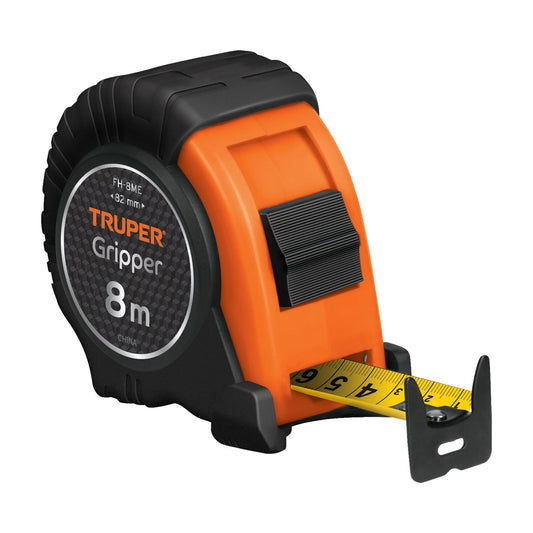 Flexometro contra impacto 8m 1p graduacion metrica truper15389 Pieza